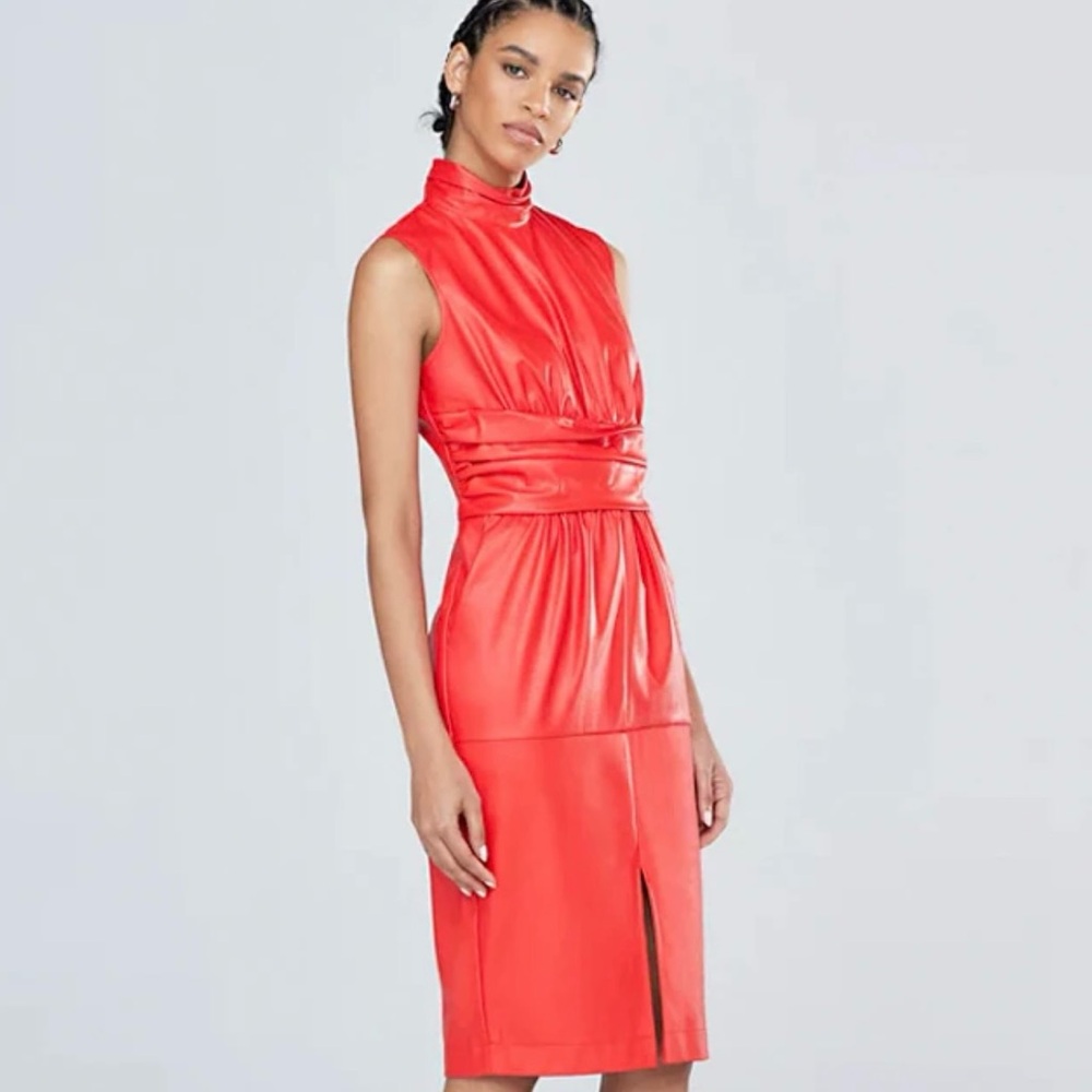 Elegant Red Sleeveless Dress